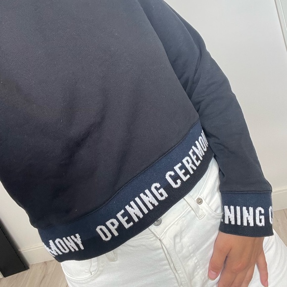 Opening Ceremony Logo Cropped Sweatshirt - Picture 4 of 11